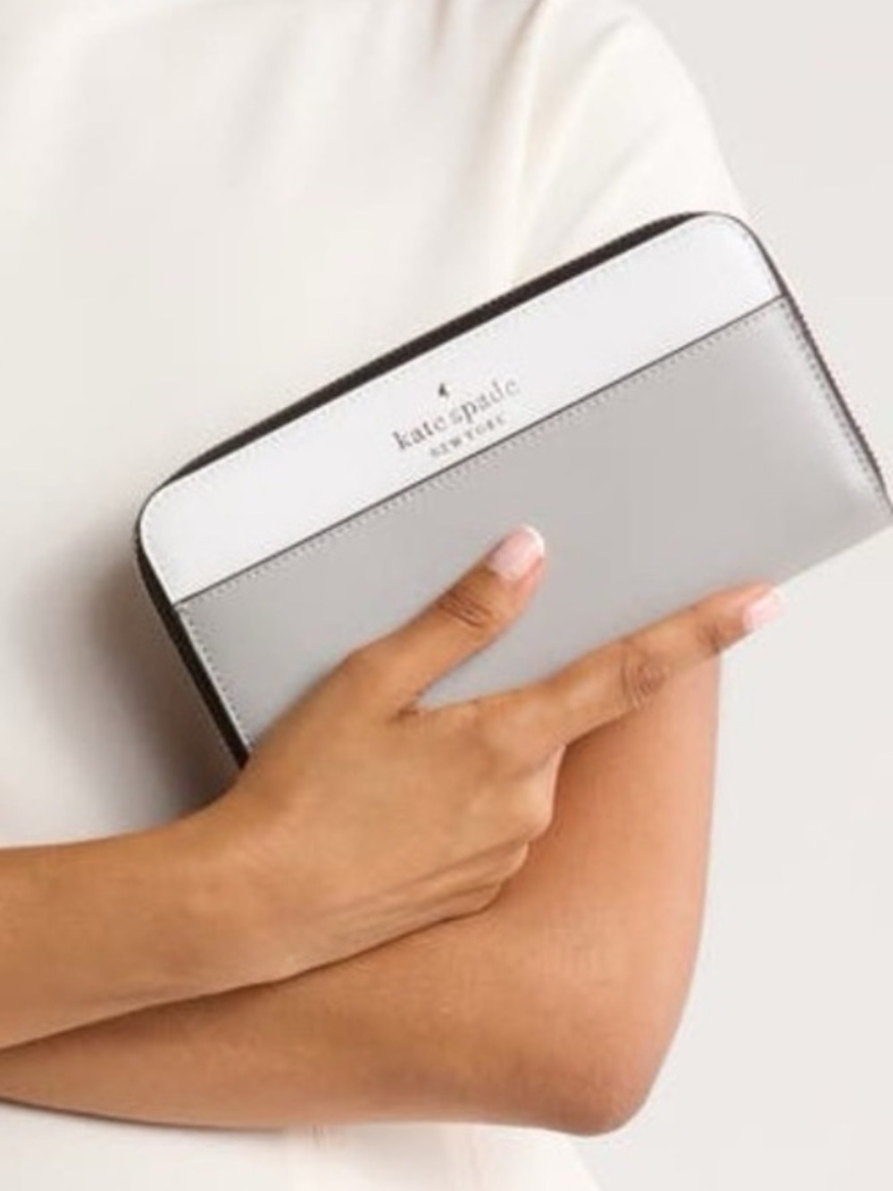 Kate Spade New York Staci Continental Wallet Nimbus Grey Multi